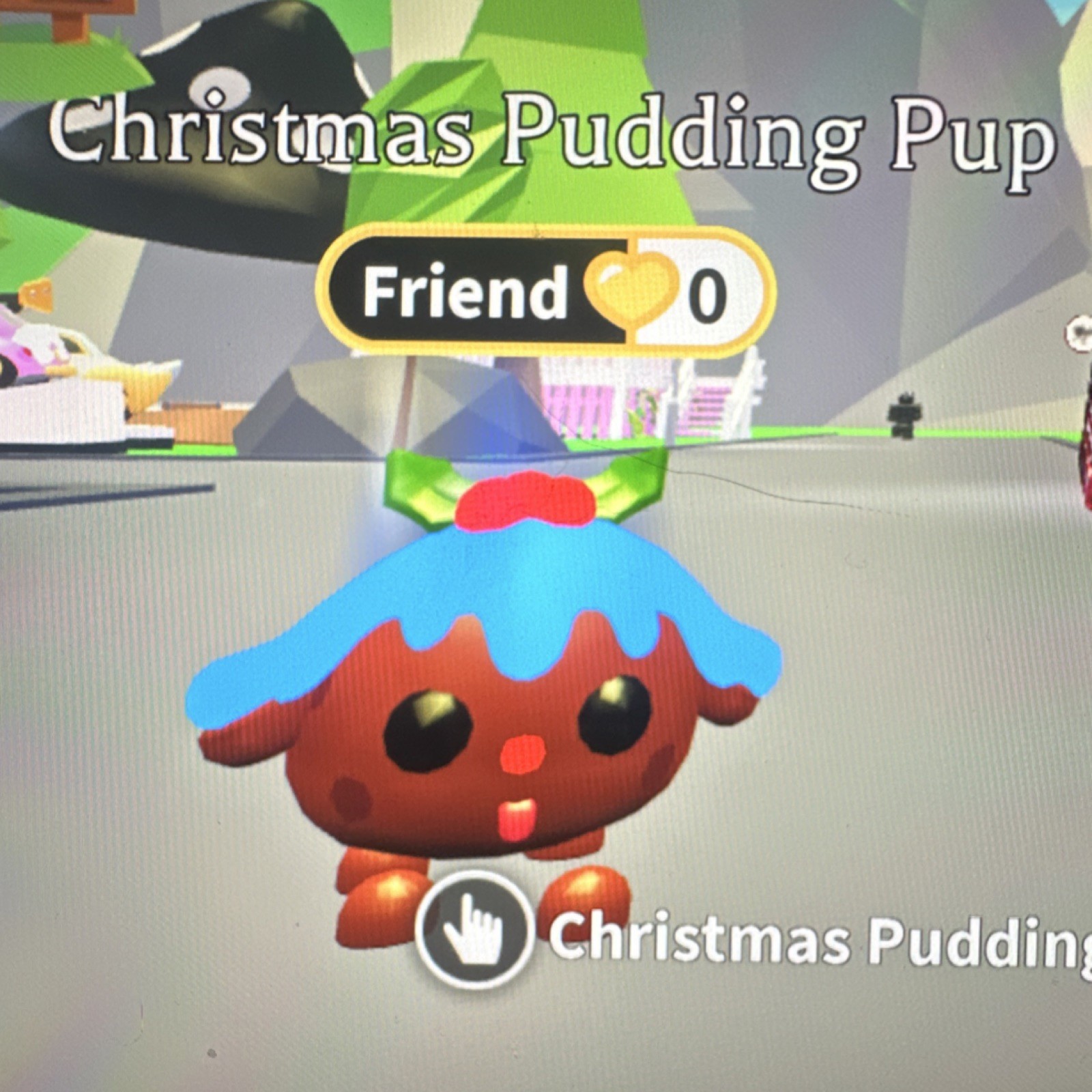 Christmas Pudding Pup Neon