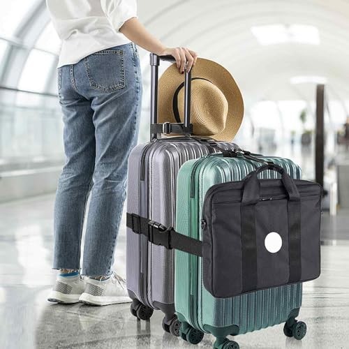 Add a Bag Luggage Strap - Heavy Duty Adjustable X-Large- Width 1.5" - 3 Pack