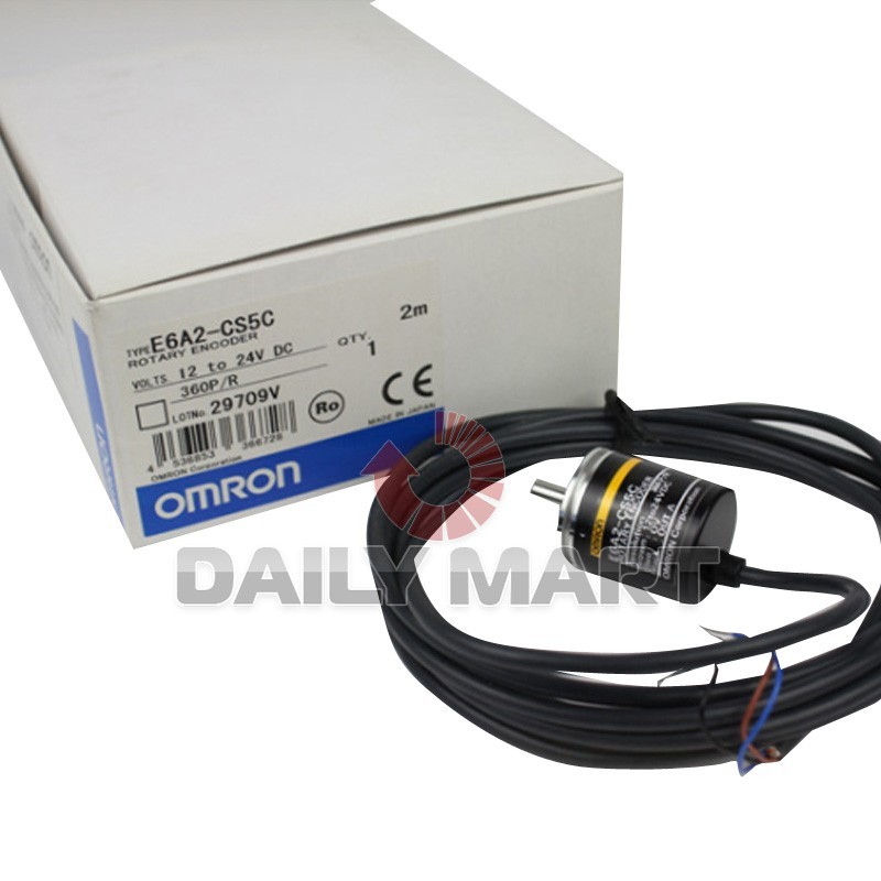 Omron E6A2-CS5C E6A2CS5C 360P/R Incremental Rotary Encoder New in Box Free Ship