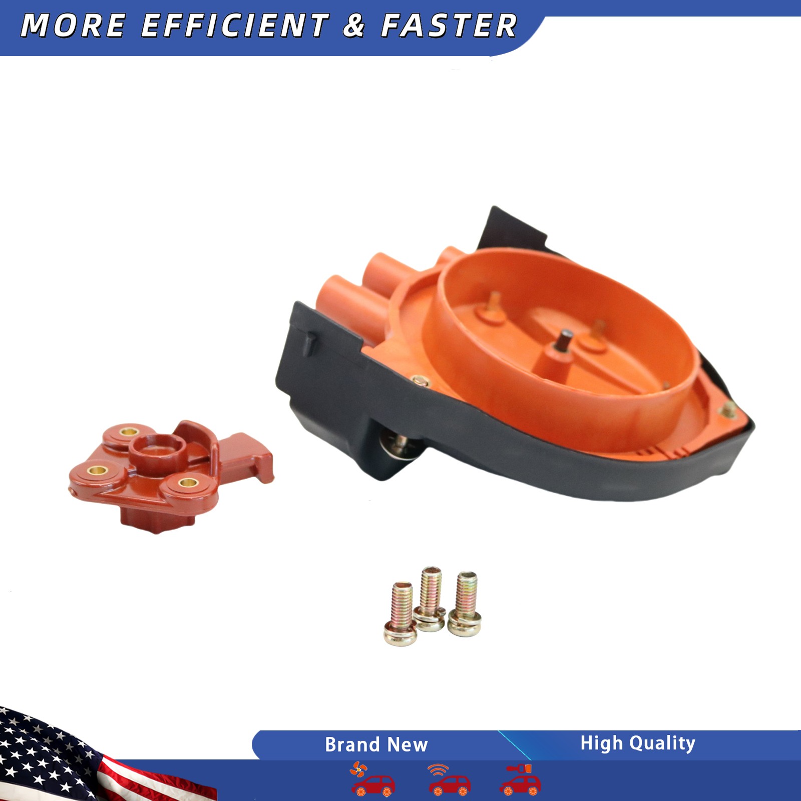Fits BMW E23 E24 E28 E30 E31 E32 Distributor Cap&Rotor 12111725070 12111734110