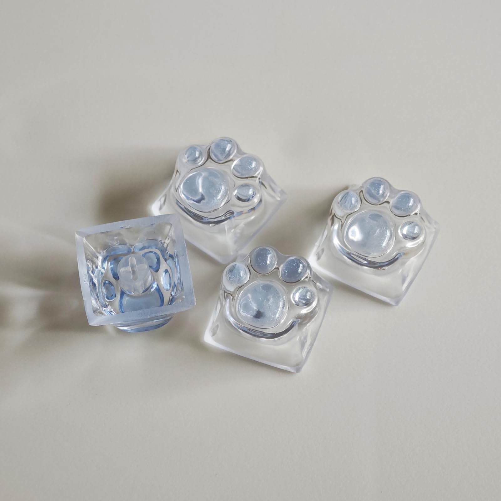 Cat Claw Keycap Cute Drip Glue Backlight Keycaps DIY ESC Replacement 4 Keys