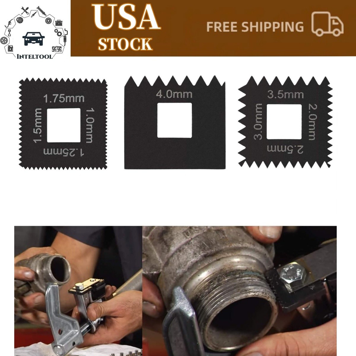 3PCS Metric Die Set for 202817 7402 Universal Outside Thread Chaser