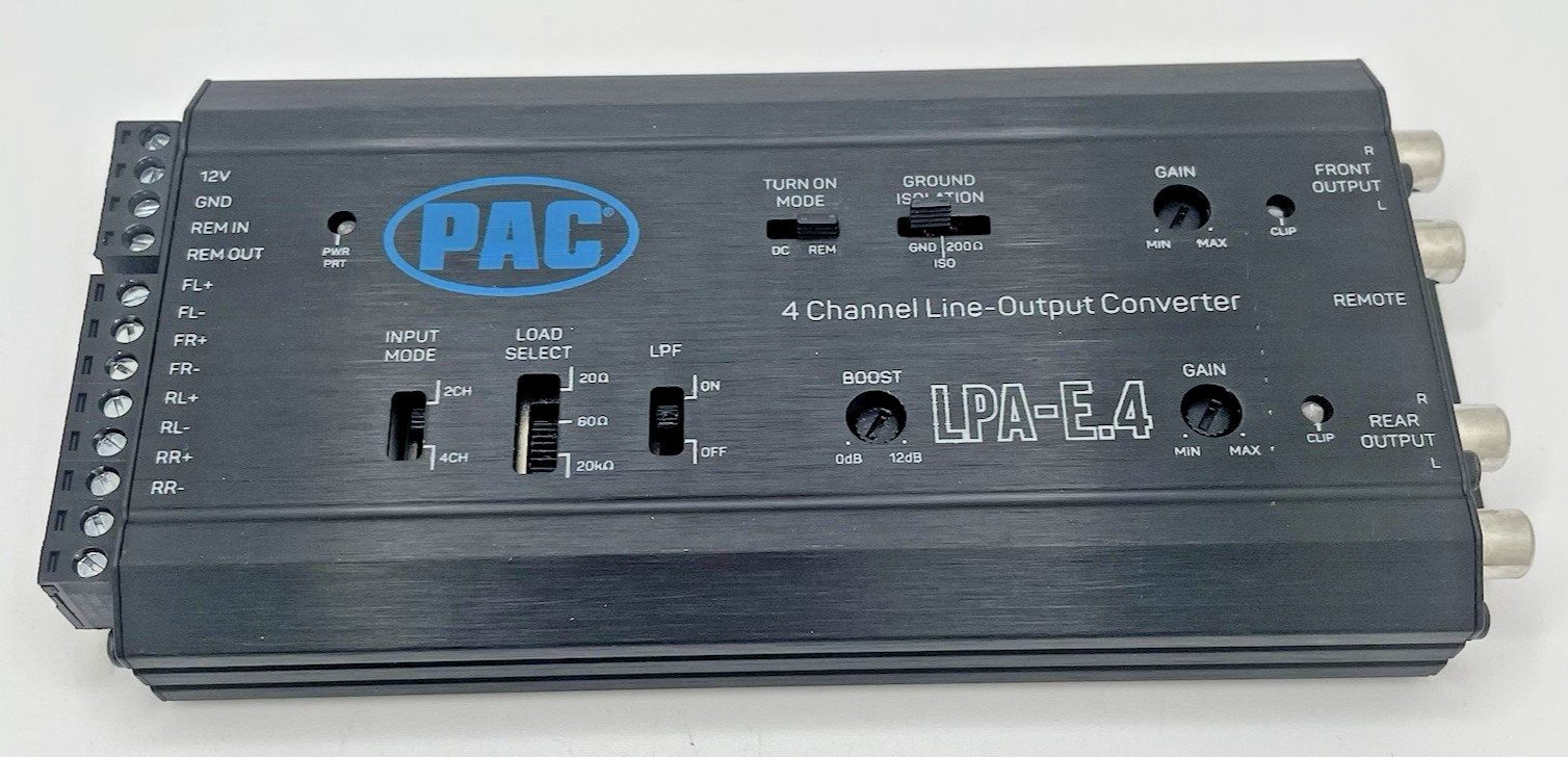 PAC LPA-E.4 LocPRO Advanced 4-CH Active Line Output Converter NEW-OPEN BOX #E110