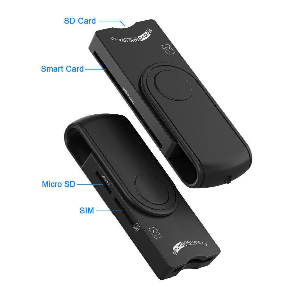 Smart Card Reader micro SD/TF memory ID Bank EMV sim cloner connector adapter