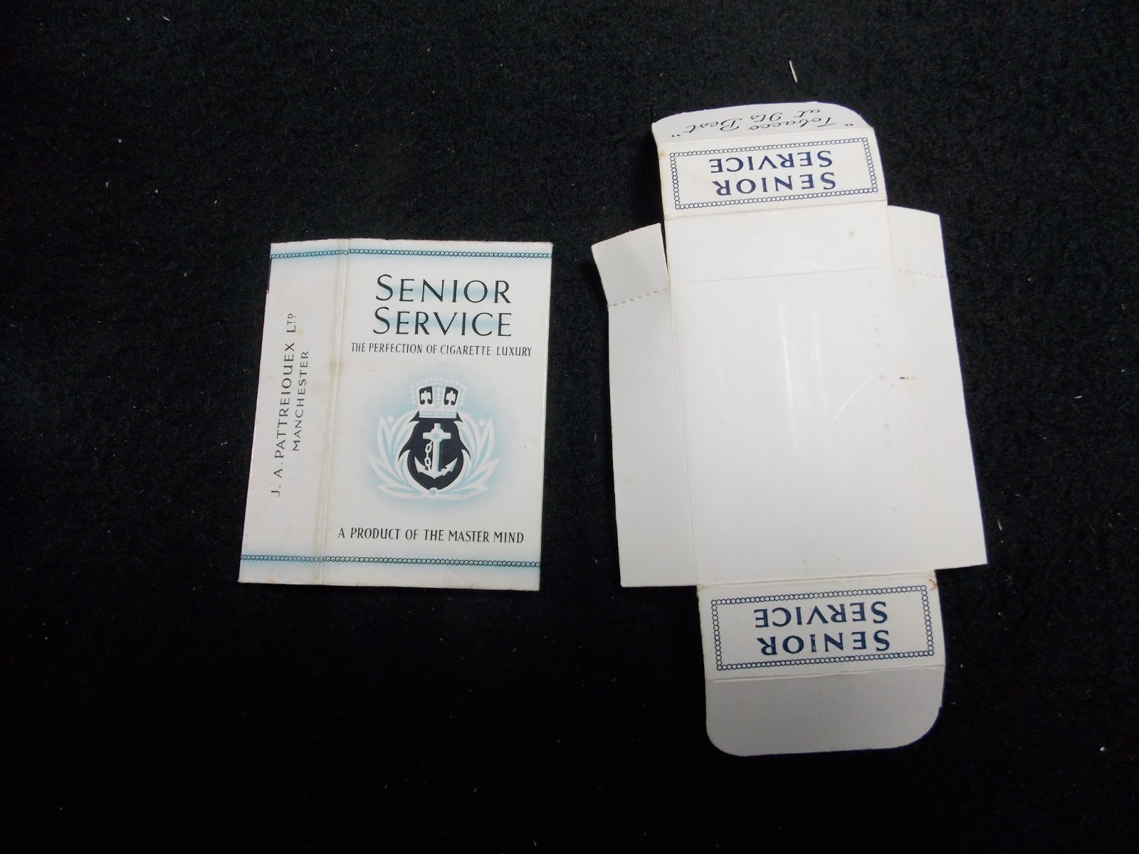 T1 Vintage Senior Service Empty Cigarette Packet Box