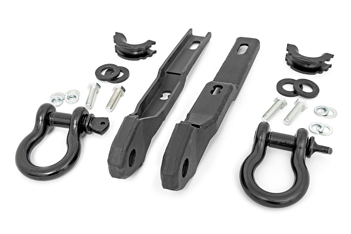 Rough Country Tow Hook Shackle Mount Kit for 2017-2024 Nissan Titan - RS160