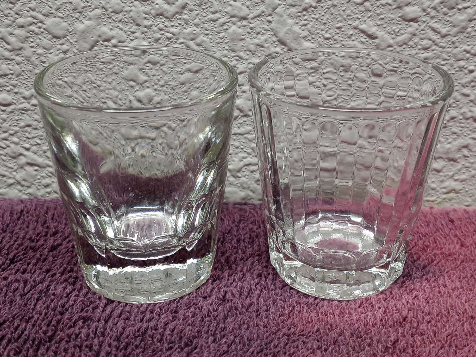 2 Vintage SHOT GLASSES TOOTHPICK HOLDERS