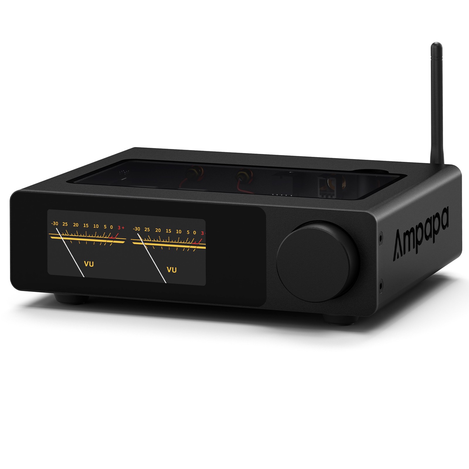 Ampapa D1 2 Channel Bluetooth Amplifier HIFI Class D Amp w/ VU Meters Display
