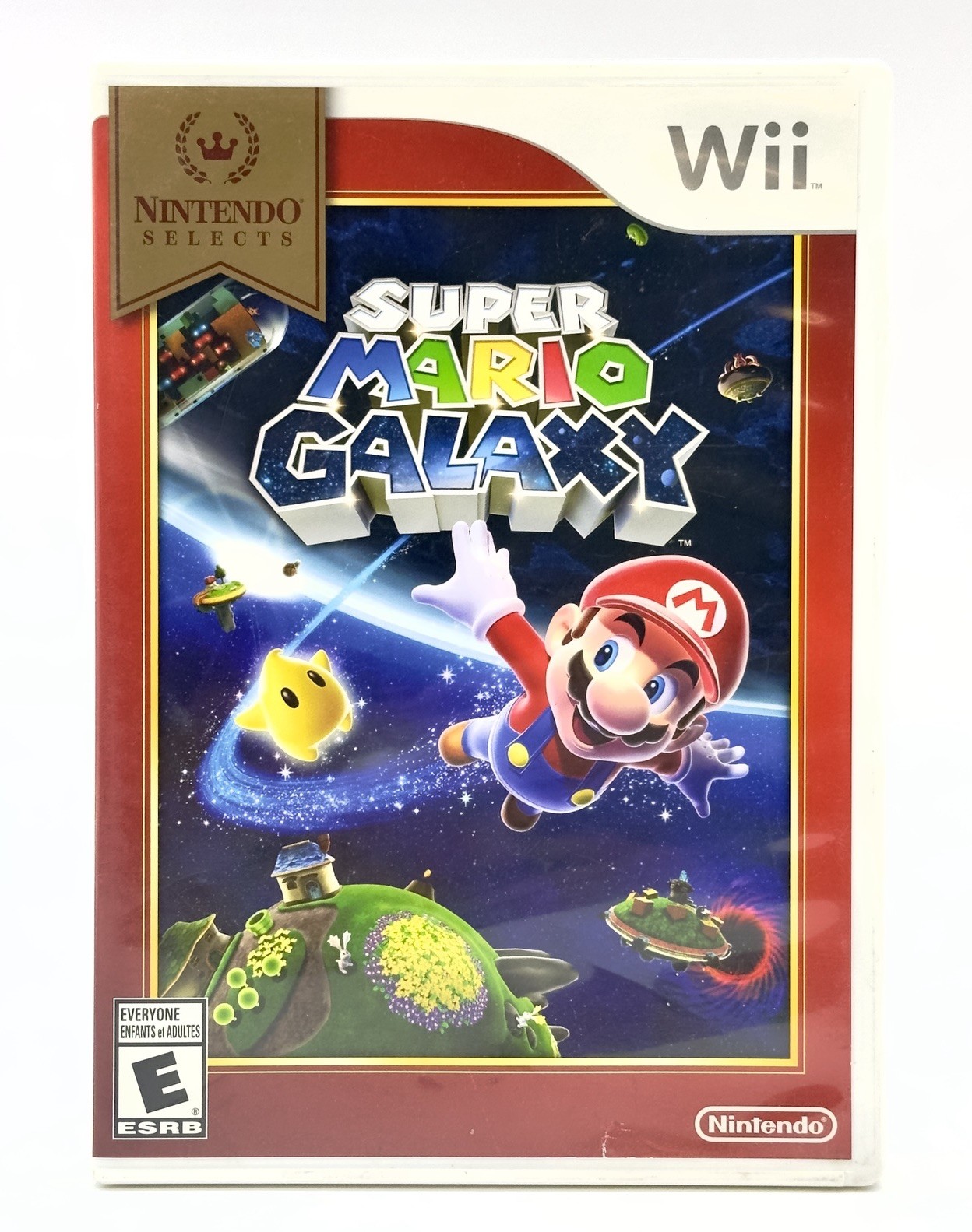 CASE ONLY Super Mario Galaxy Wii 2007 Nintendo Select Version GUC SHIPS FREE