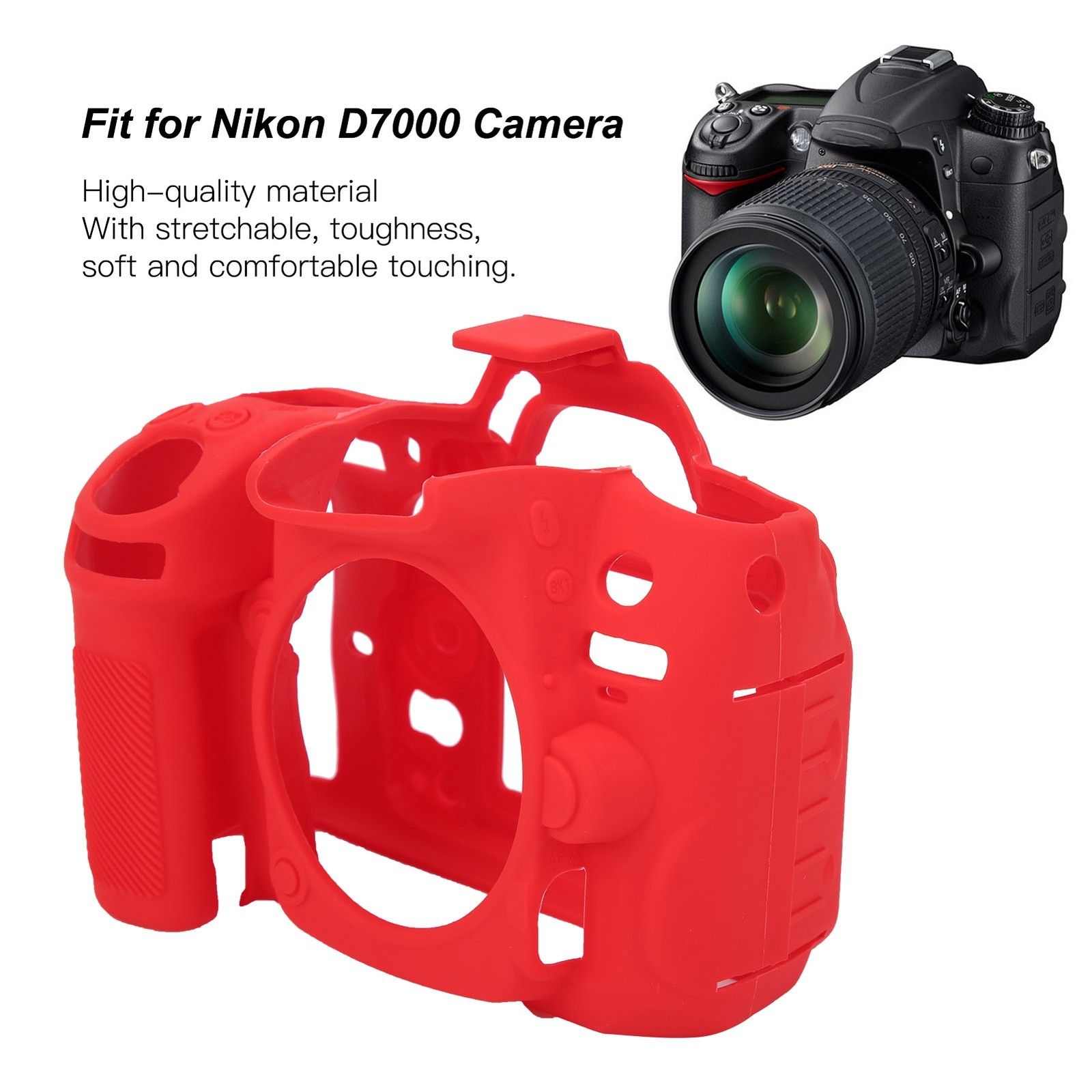 Camera Protective Shell Silicone Case Cover Fit For D7000 Camera