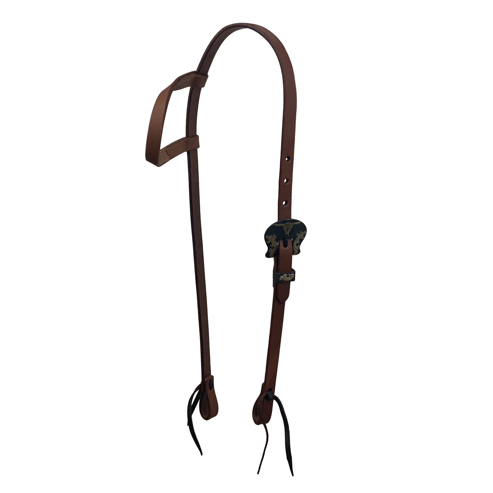 Showman Leather Single Ear Headstall w/ Heritage Steer Buckle