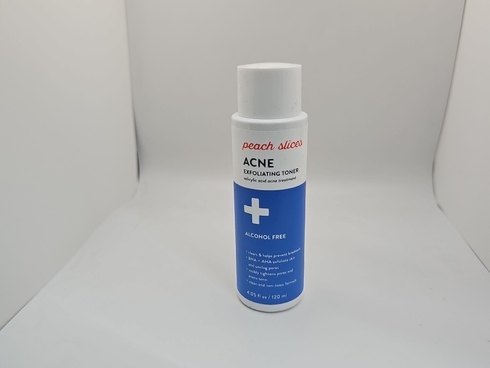 Peach Slices ACNE EXFOLIATING TONER 4.05oz treatment 2% Salicylic Acid 03/2027