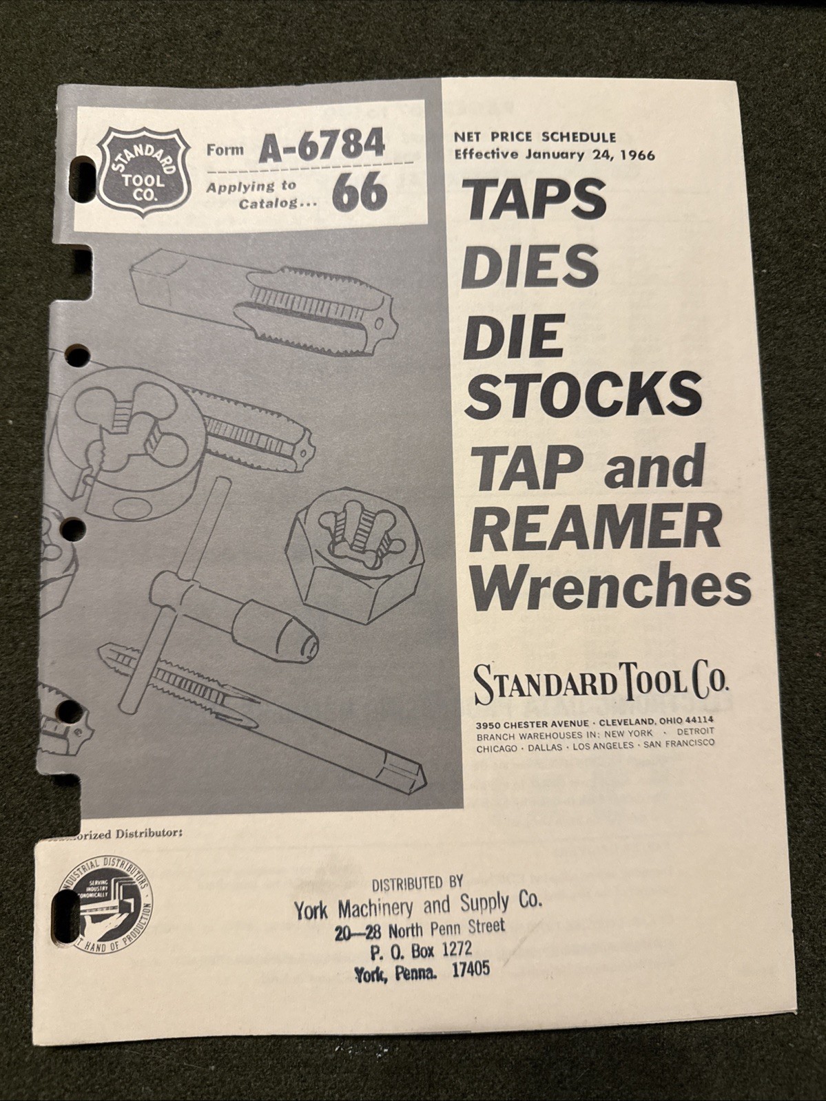 Vintage Standard Tool Co Tap & Die Tool Catalog USA 🇺🇸