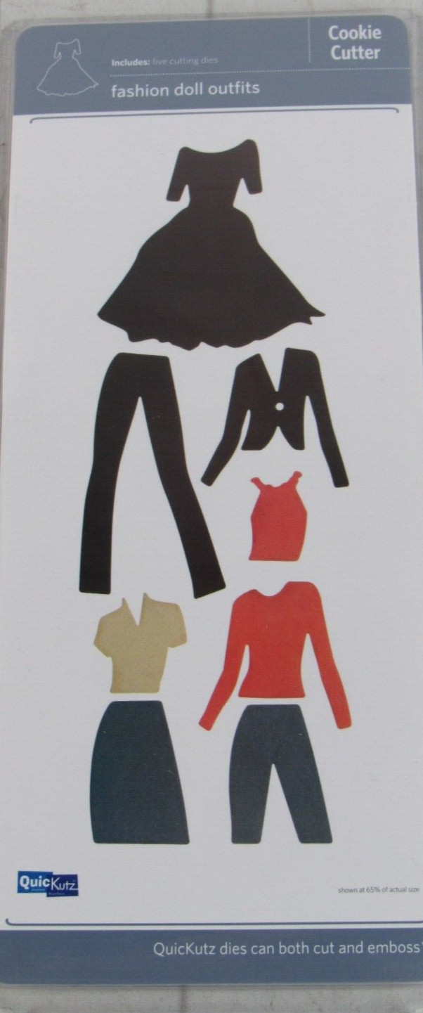 QuicKutz, Fashion Doll Outfits, Cookie Cutter Die, 5 Cutting Die, CC-SHAPE-051-5