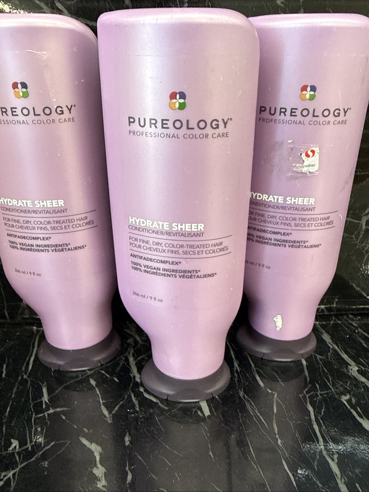 3x Pureology Hydrate Sheer Conditioner - 9 oz NEW