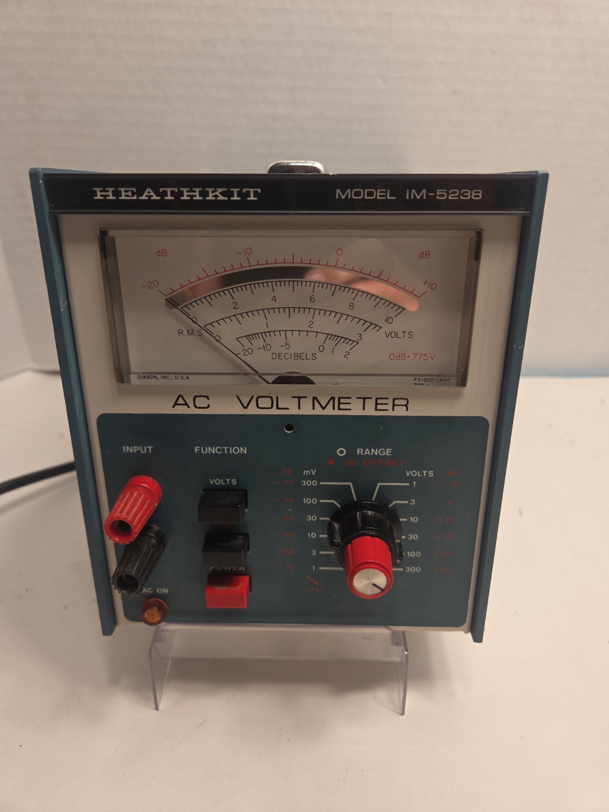Heathkit IM-5238 AC Voltmeter, Works Perfectly.  Bench Tested. Excellent Cond