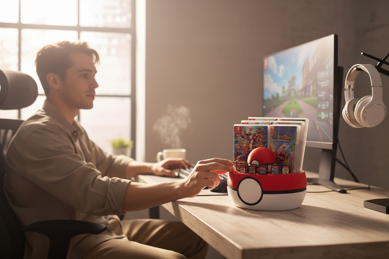 Pokeball Nintendo Switch Game Holder 35 Game Storage Rack Stand Switch/switch 2