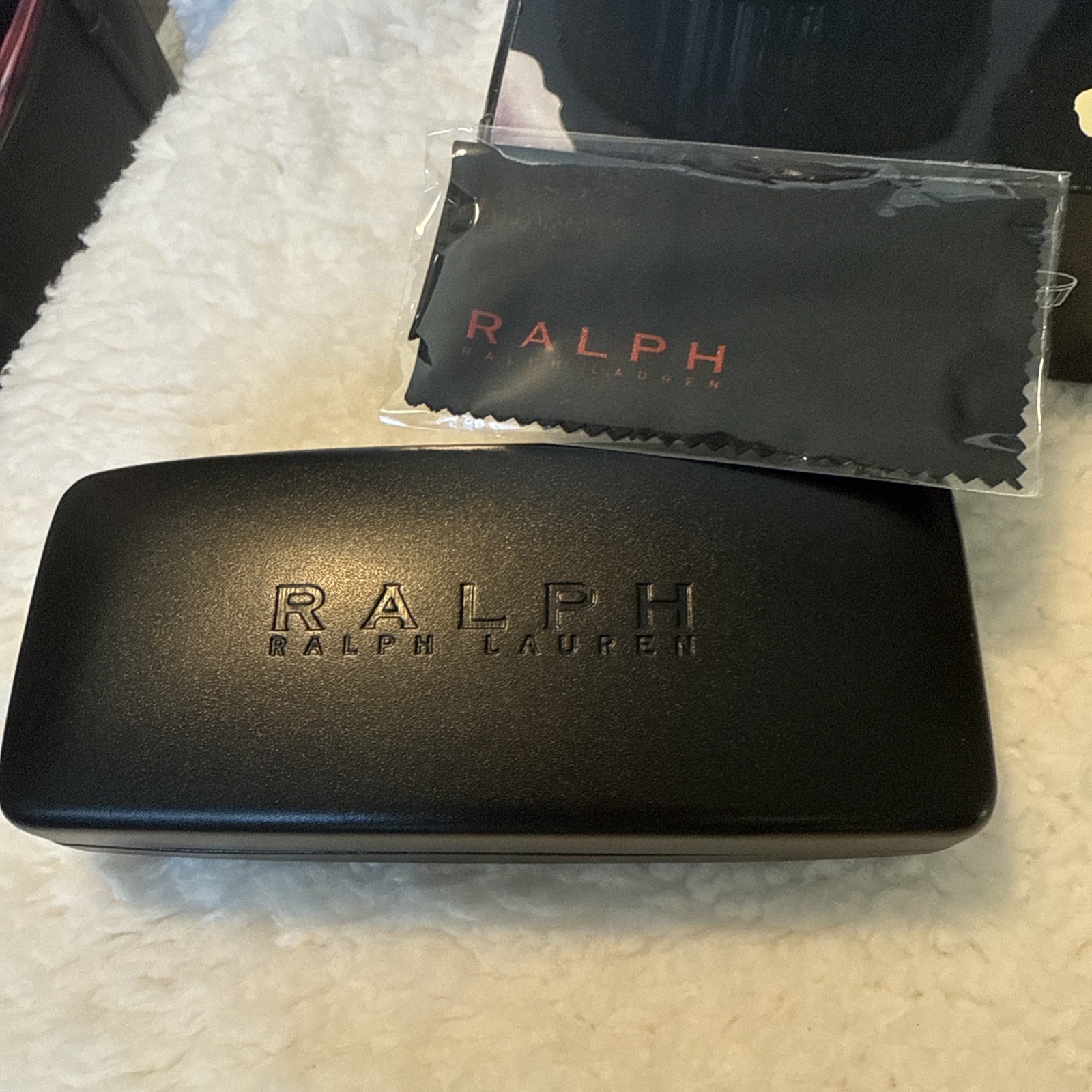Ralph Lauren Black Eyeglass Hard Clamshell Glass Case