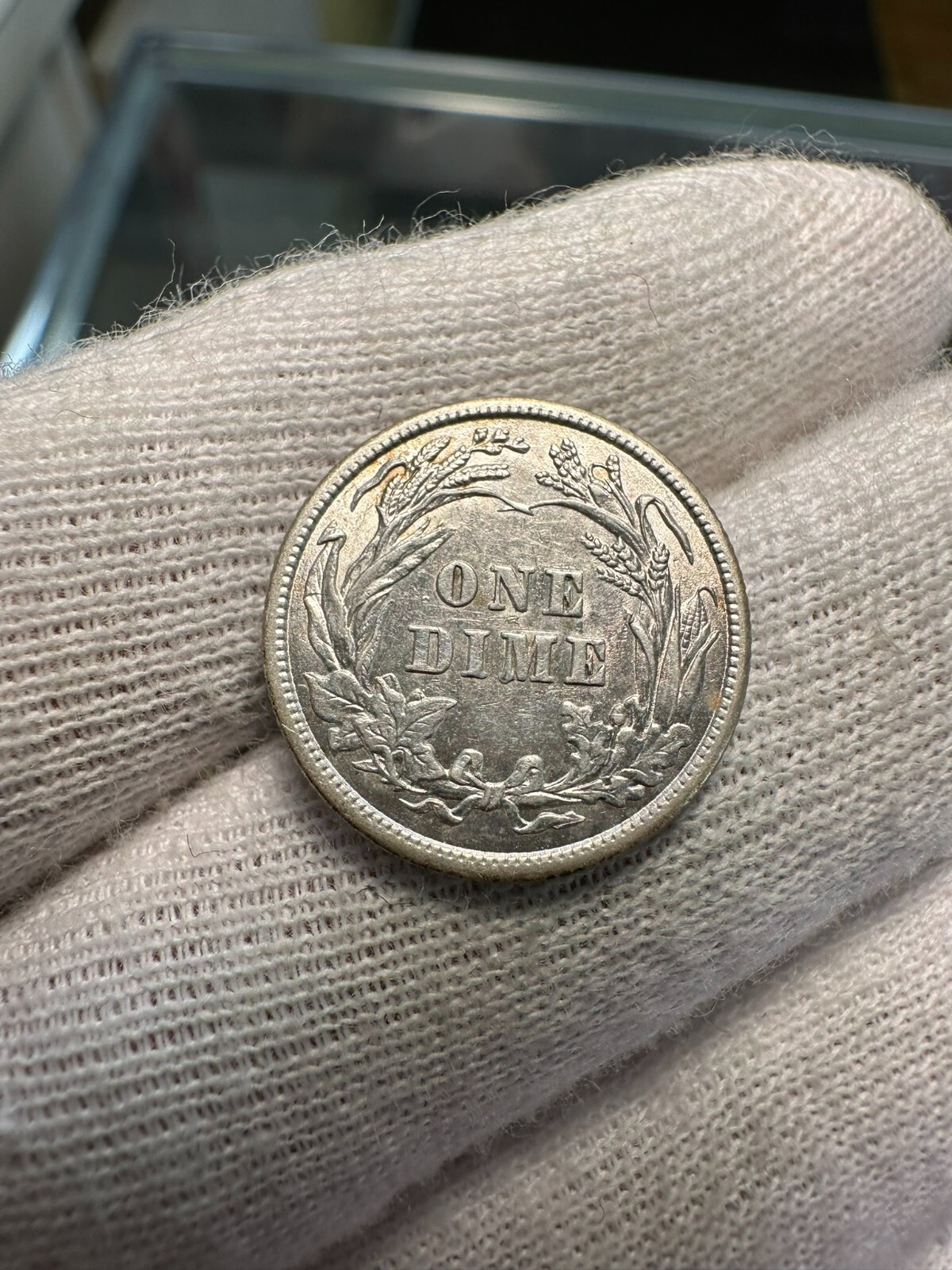 1909 Barber Dime AU