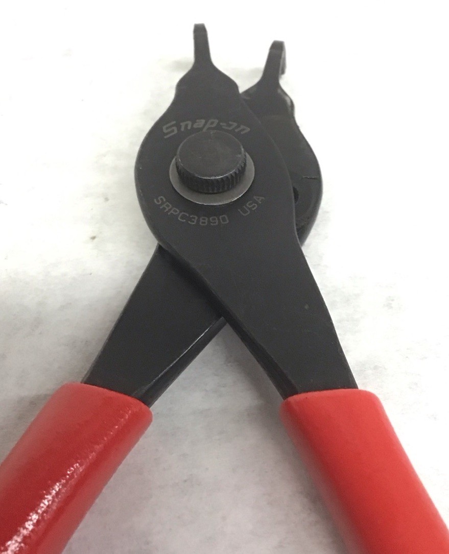 Snap On Tools Convertible 90°/.038" Fixed Tip Retaining Ring Pliers SRPC3890