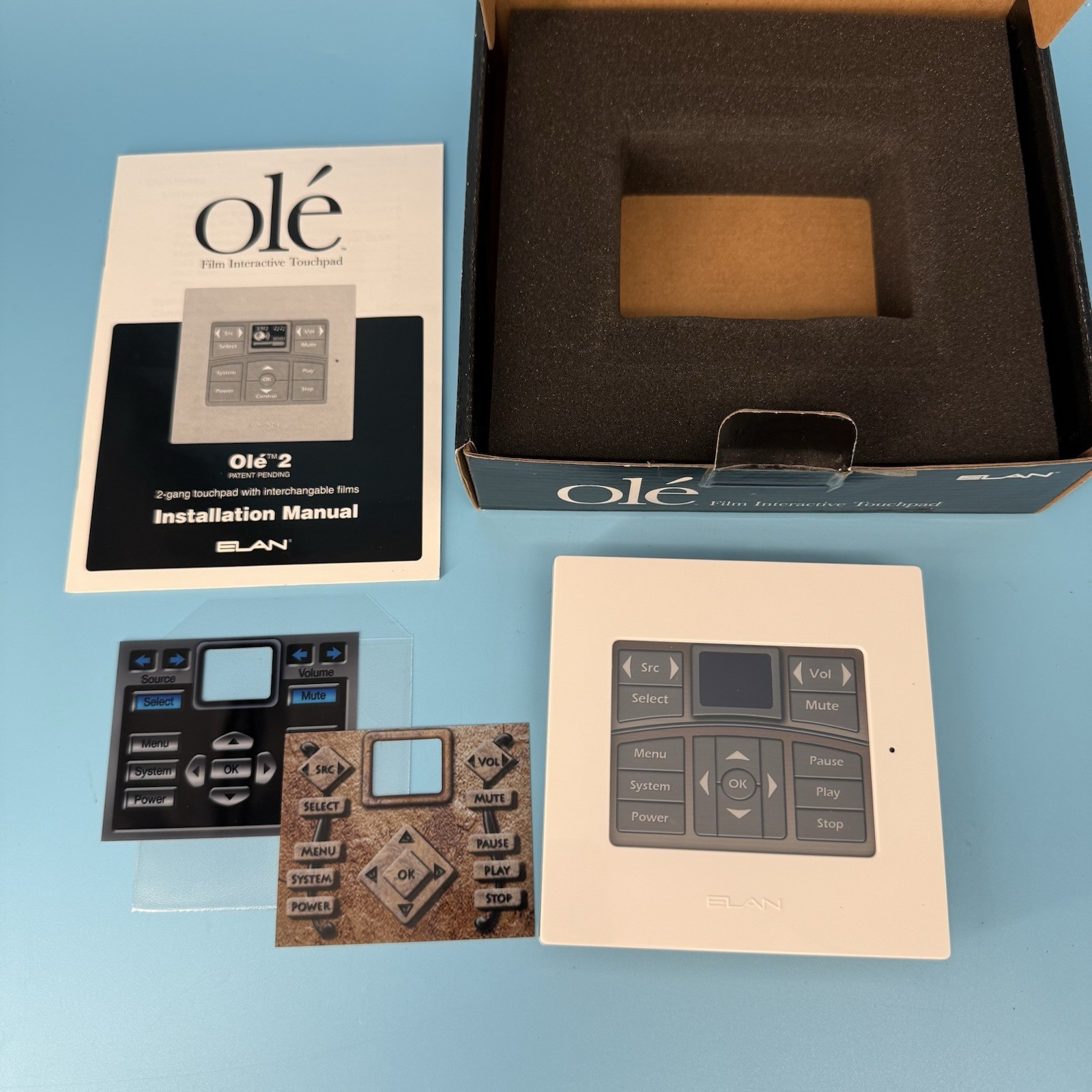 Elan Olé Home Systems OLE2 Film Interactive Touch Pad 17 Function White