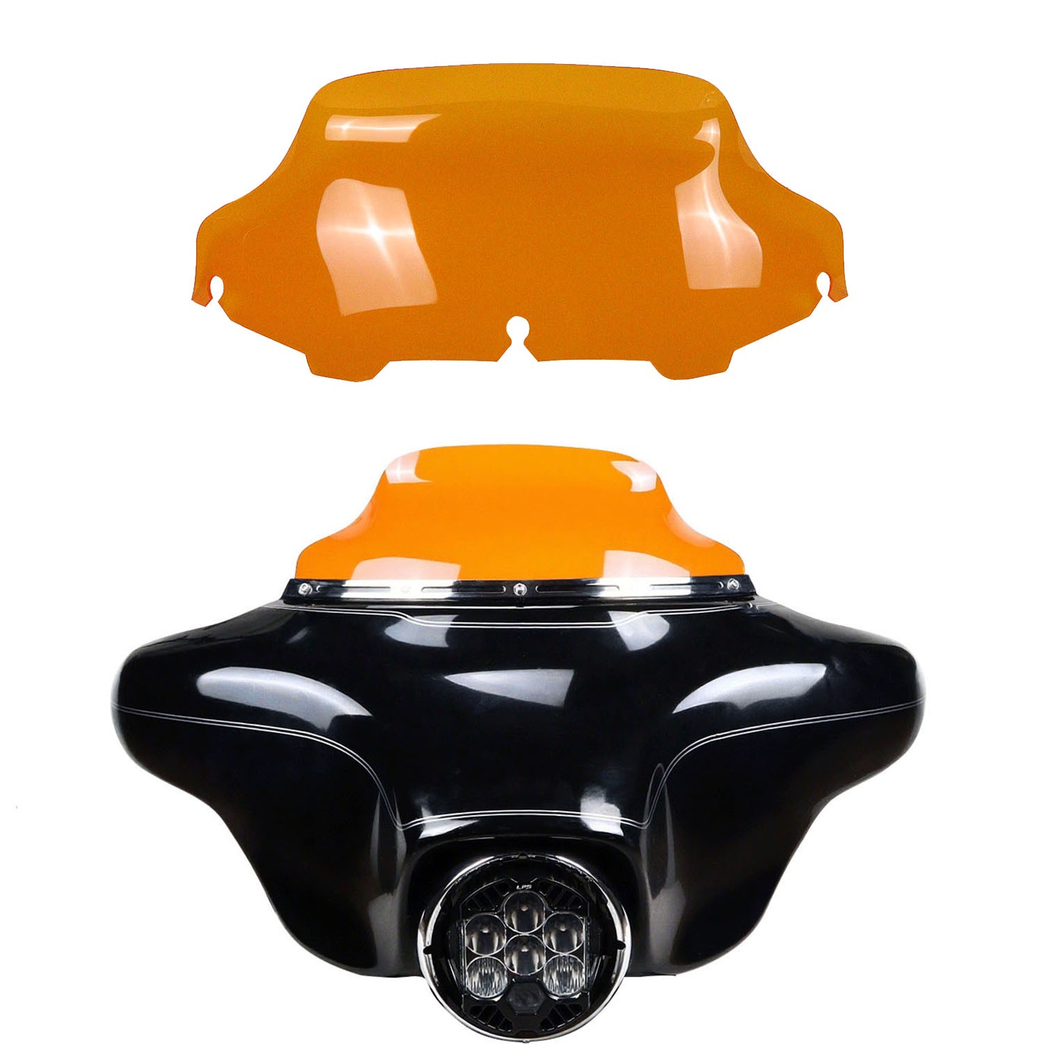 8.0" Orange Windshield for Harley 1996-2013 Street Electra Glide Ultra Limited
