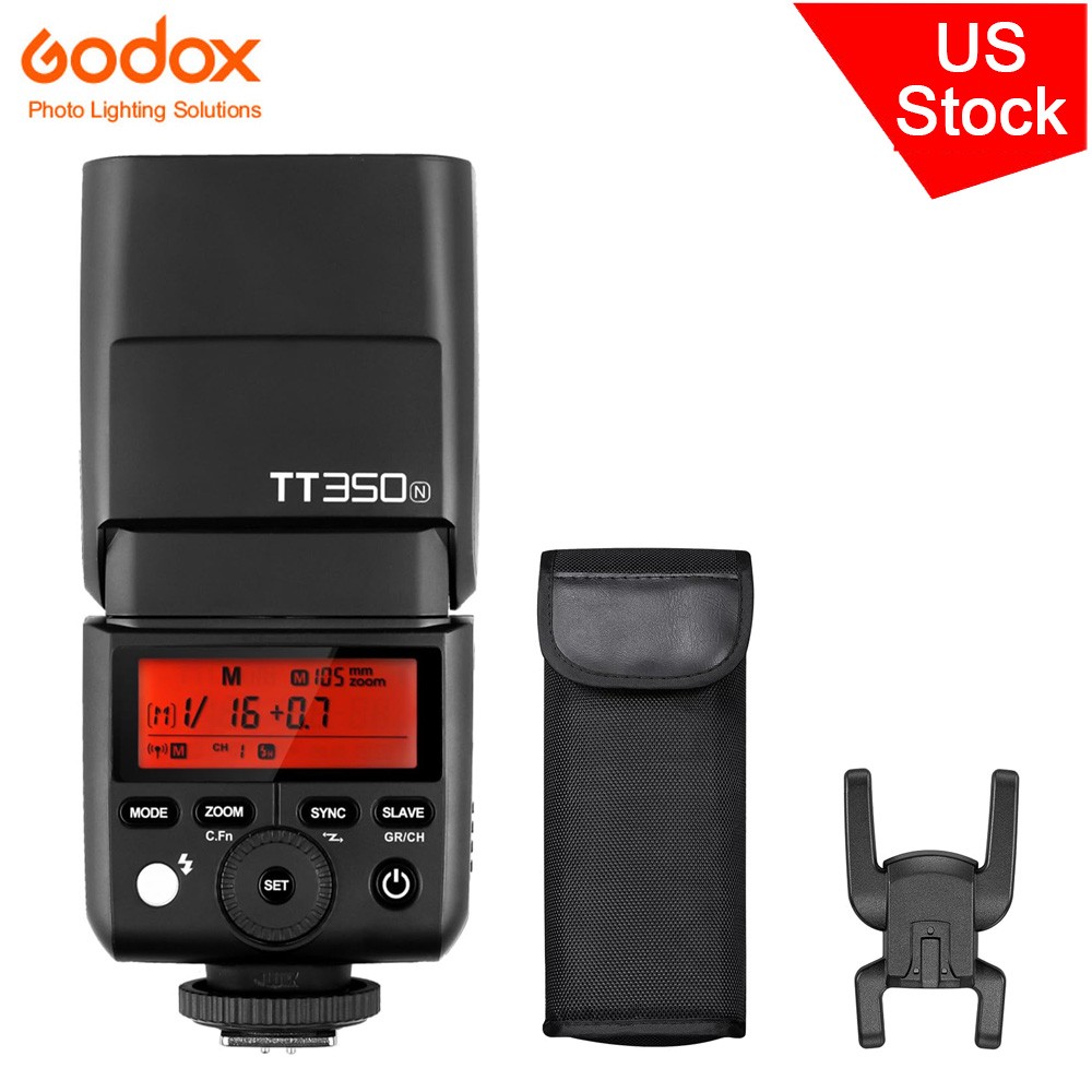 Godox TT350 Mini TTL Flash 2.4G GN36 1/8000s HSS Speedlite for Nikon Cameras