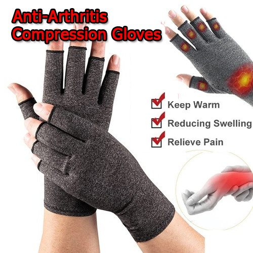 Medical Arthritis Gloves Compression Copper Pain Relief Hand Wrist Support Brace