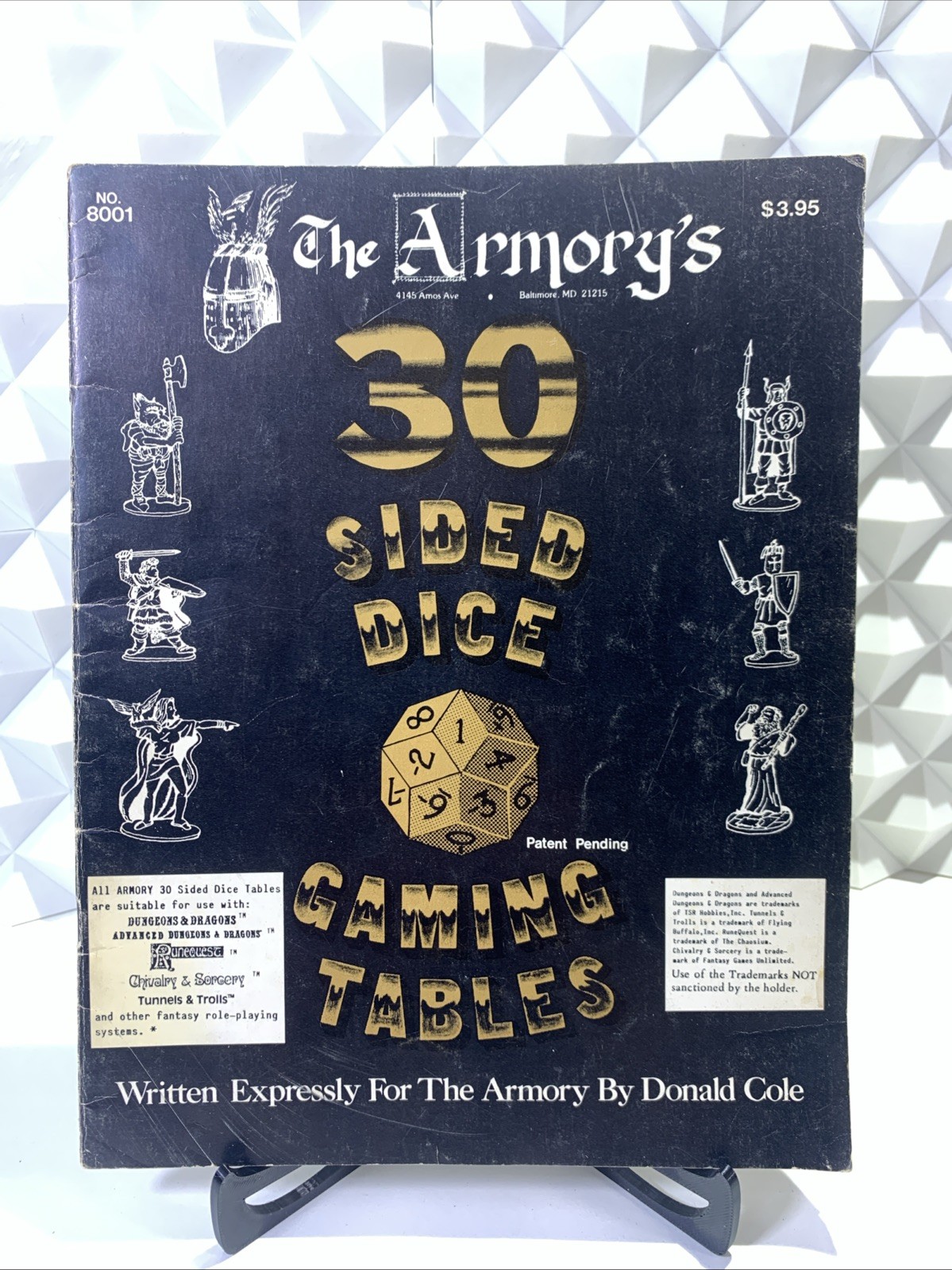 Armory 30 Sided Dice Gaming Tables 1982