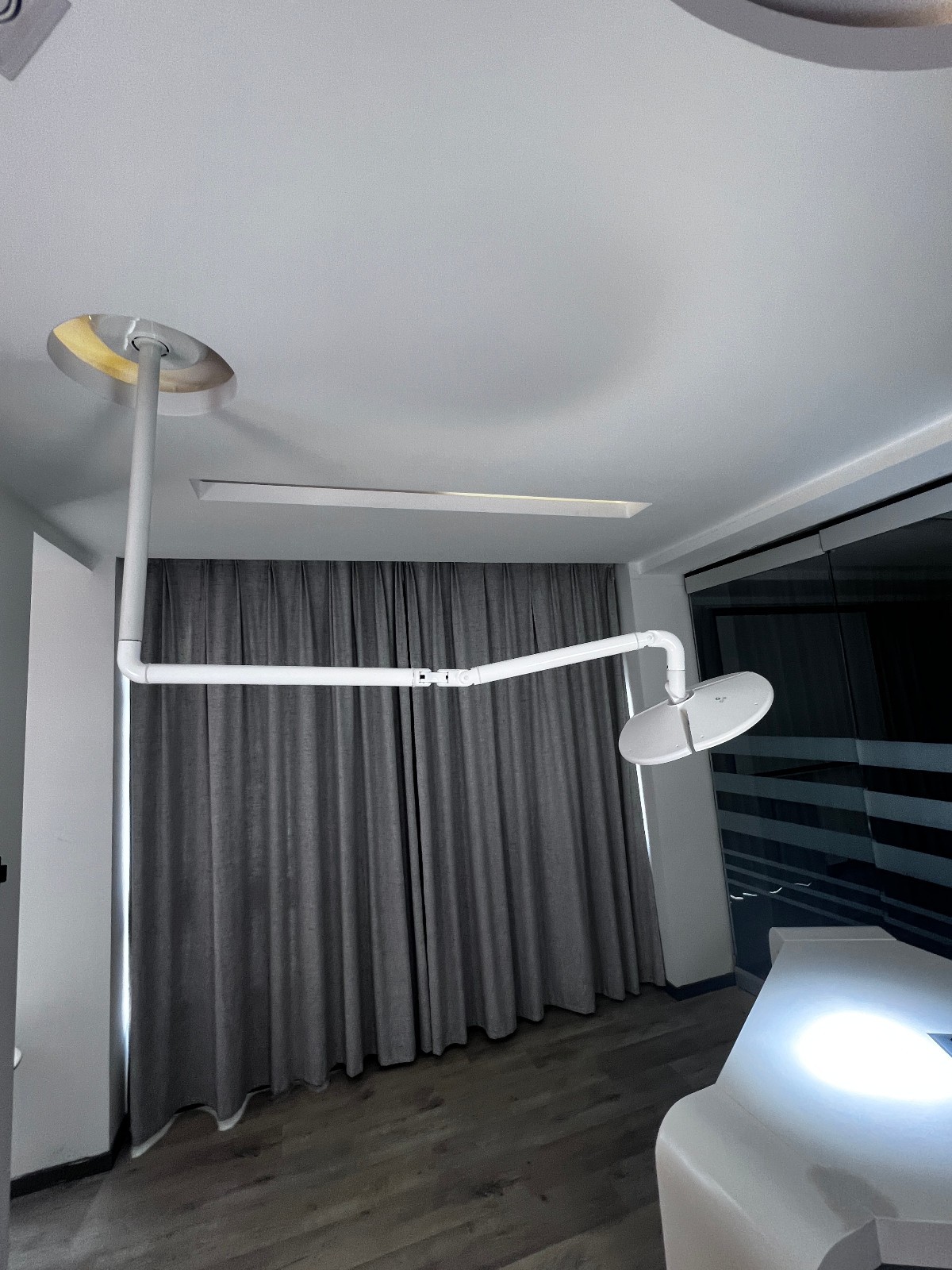 80W Dental 45 Leds Shadowless Surgical Light Ceiling-Mounted Veterinary Light