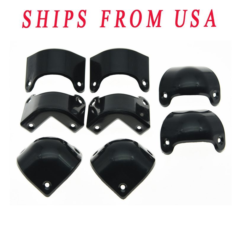 KAISH 4x Front 4x Rear Plastic Guitar AMP Amplifier Cabinet Corner for Marshall
