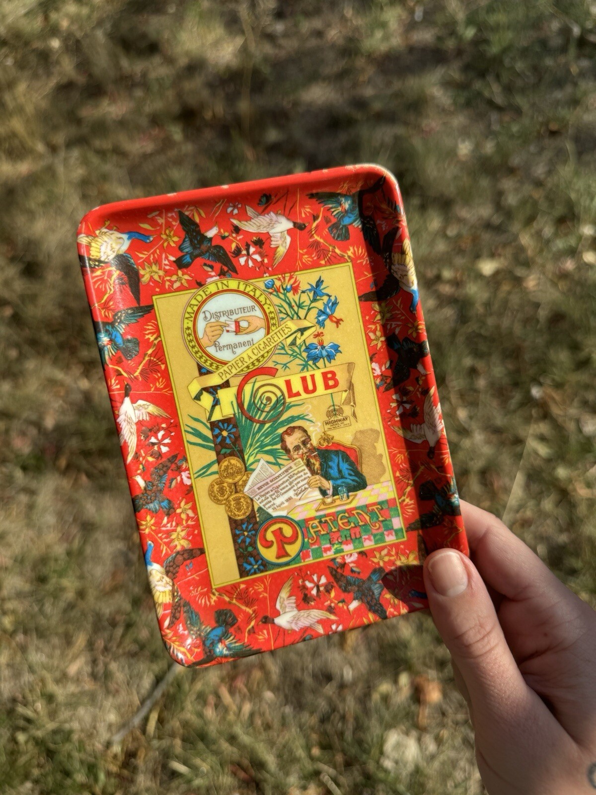 Vintage 70s Italian S.D. Modiano Club Cigarette Rolling Tray Made In Italy 4x6