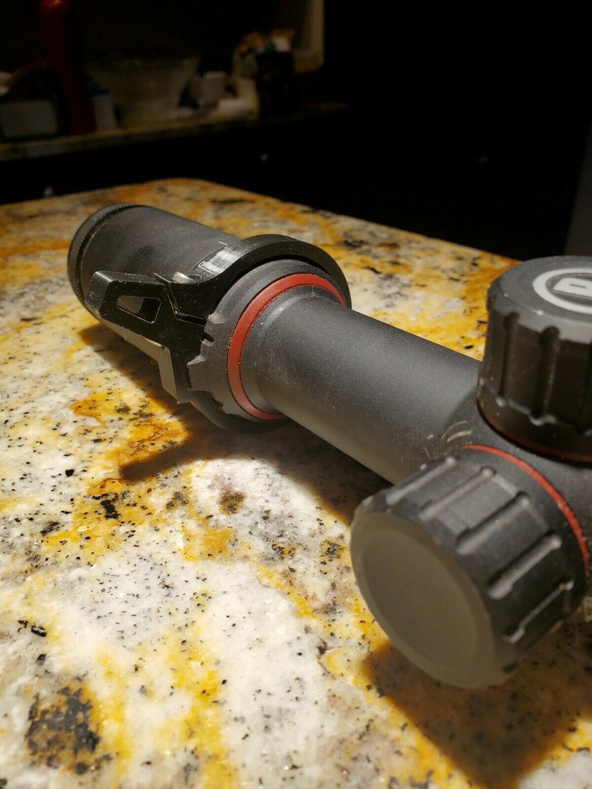 Bushnell Nitro 2.5-10x44 scope throw lever