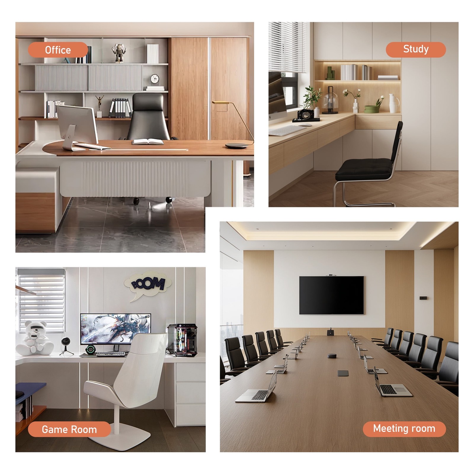 Office Chair, Executive Leather Chair Home Office Desk Chairs, Computer Chair...