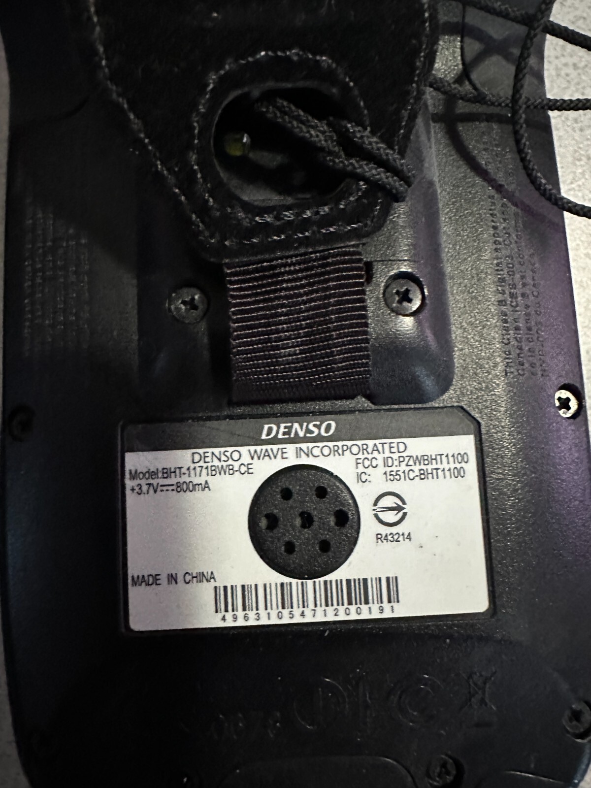 DENSO BHT-1171 BWB-CE BARCODE SCANNER