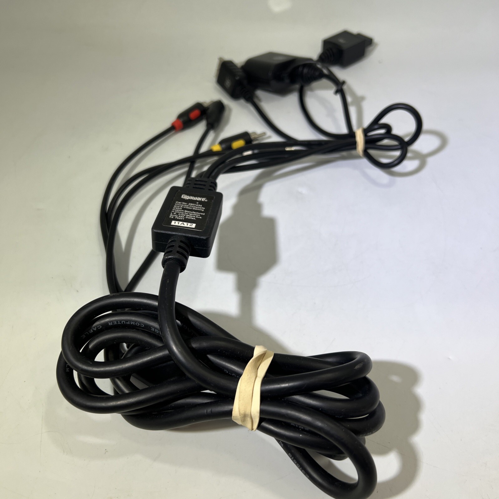 Gigaware Universal Composite & S-Video Gaming Cable (360,Wii,PS2/3)