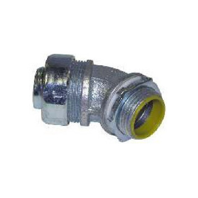 Orbit MLTI45-50 0.5 Inch 45 Degree Steel Insulated Liquid Tight Connector
