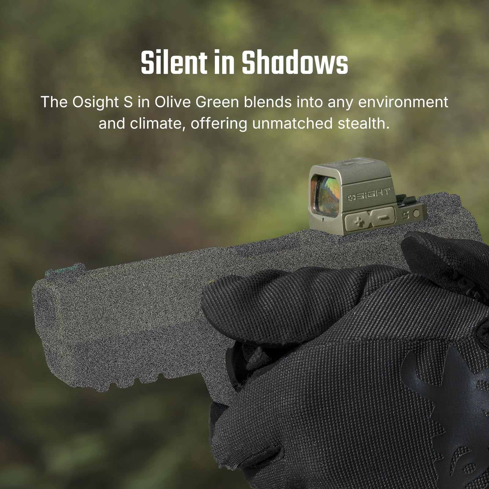 Olight Osight S, 2MOA Dot + 32MOA Circle Red Dot Sight with Charging Cover