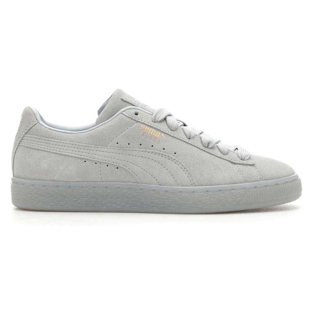 PUMA Suede Classic Mono Gold Lace Up  Womens Blue Sneakers Casual Shoes 38158706