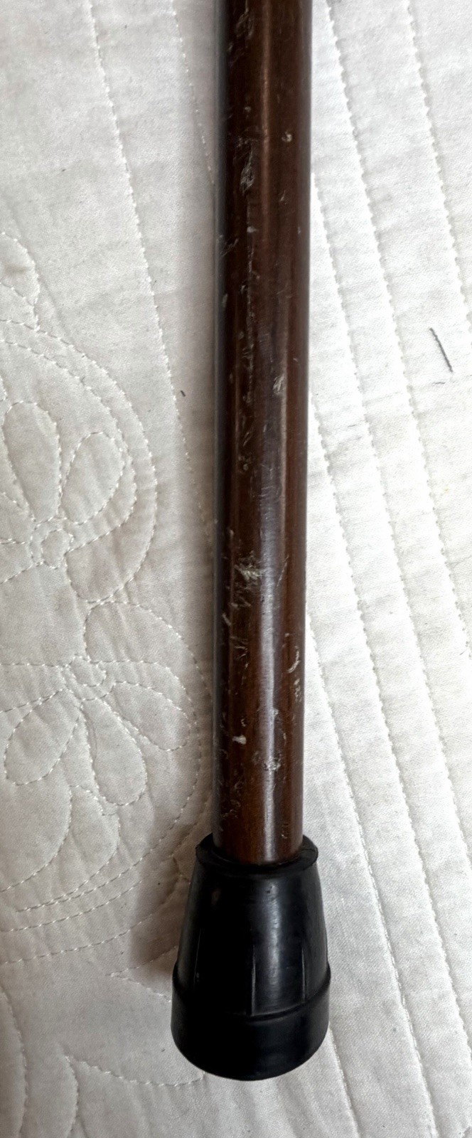 Harvy White Marbleized Palm Grip Cane 31”