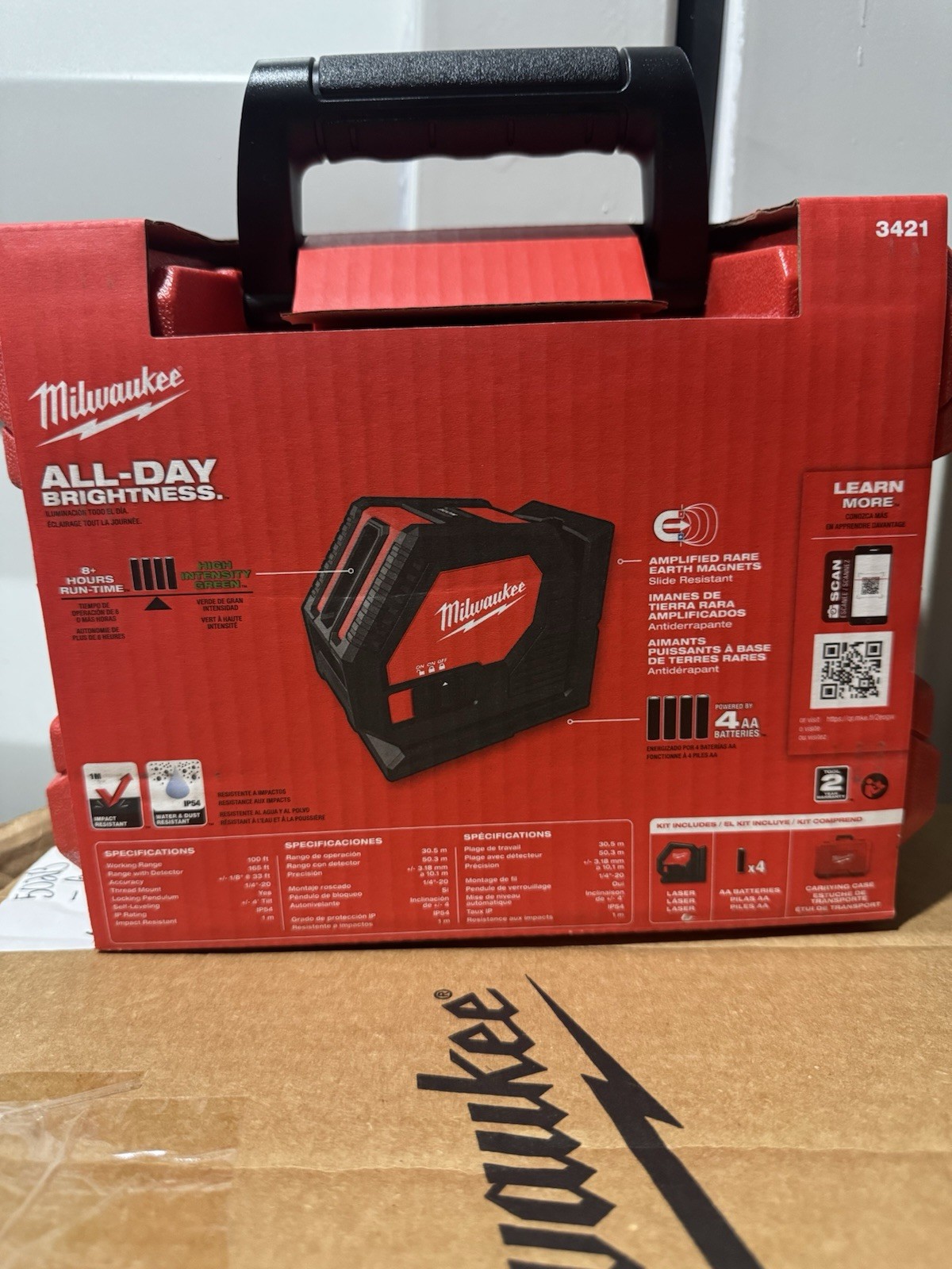 Milwaukee 3421 Green Cross Line Laser
