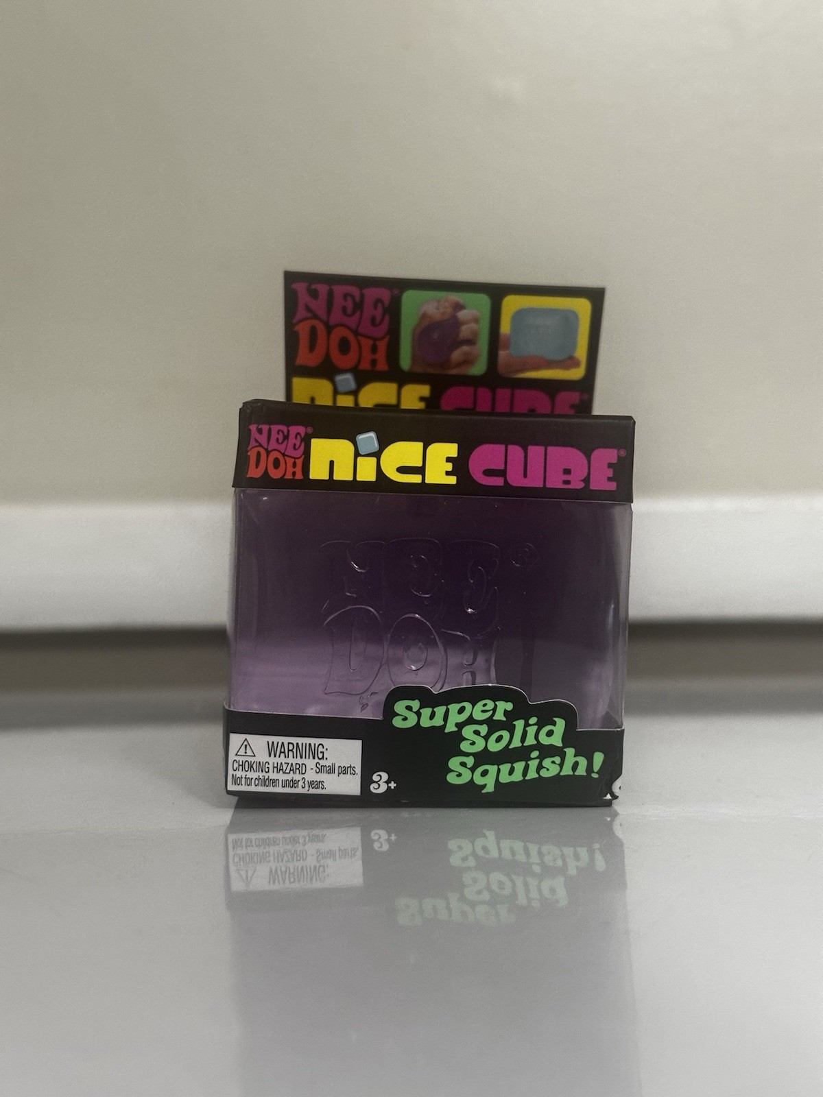Nee Doh Nice Cube - Super Solid Squish! (Purple) - Brand New/Factory Sealed!