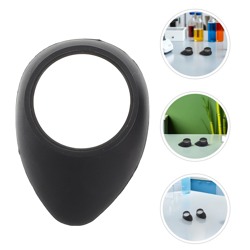 4Pcs Rubber Microscope Eyepiece Covers Durable Lens Guard Caps for Lab Use