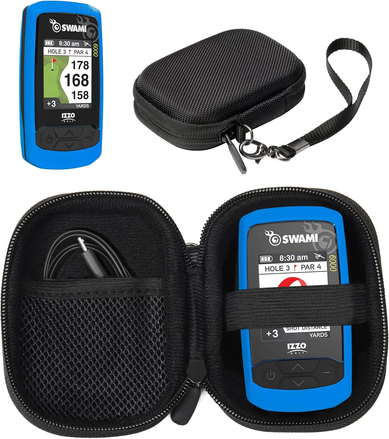 Golf GPS Case for Swami Kiss Golf GPS Rangefinder, Izzo Swami 6000, Swami 4000,
