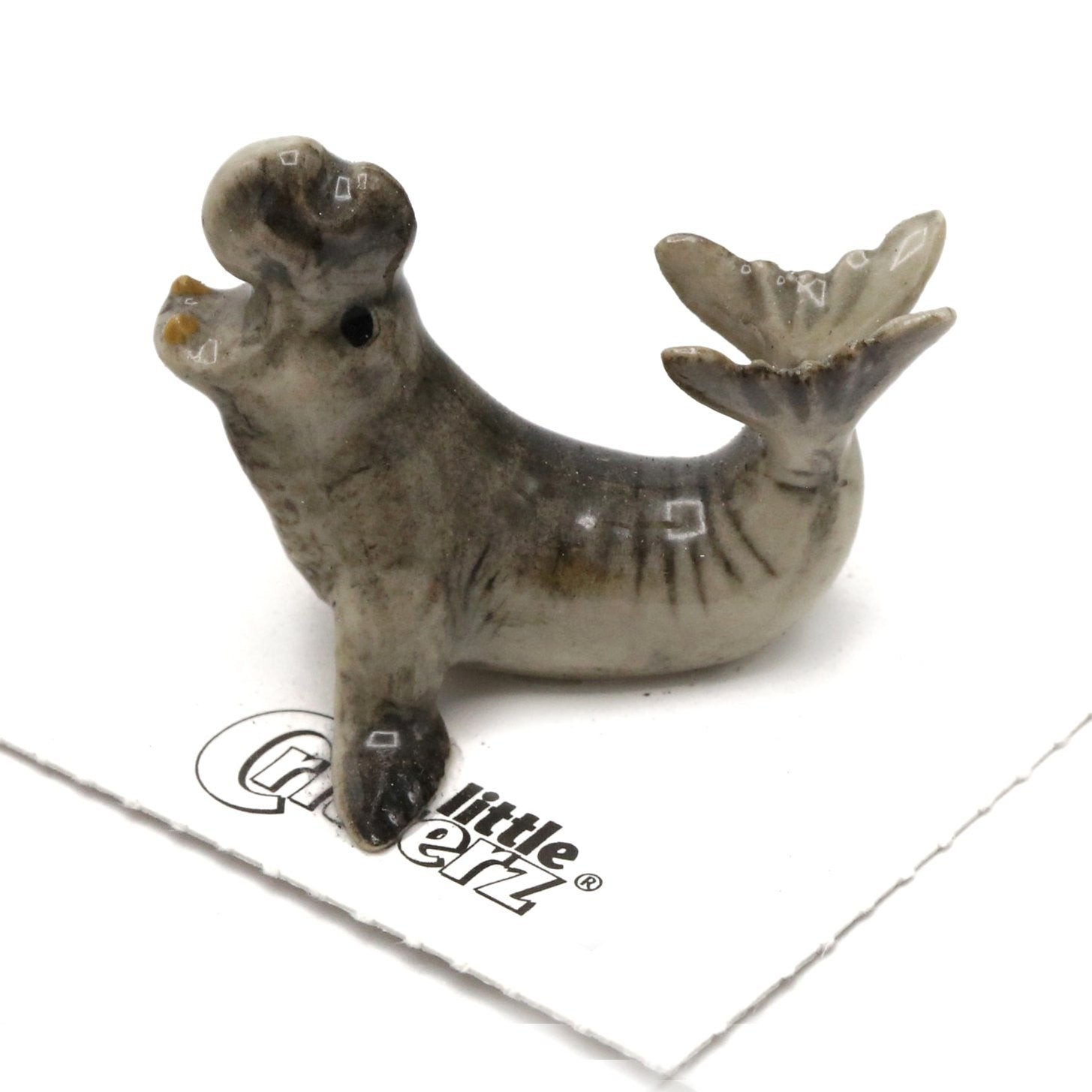 Little Critterz Seal - Elephant Seal "Mirounga" - Miniature Porcelain Figurine