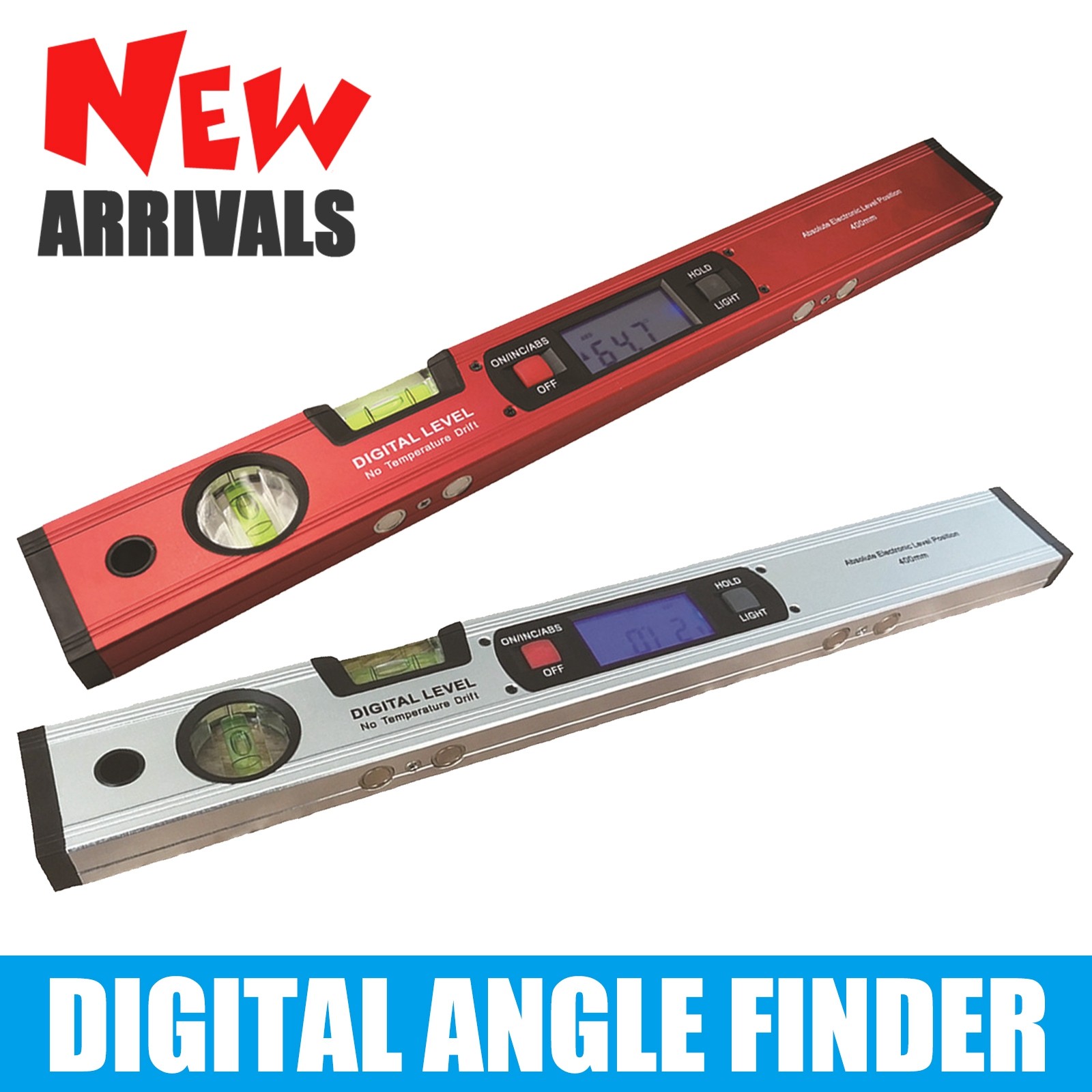 400mm 0~360° Electronic Digital Angle Finder Gauge Protractor Level Inclinometei
