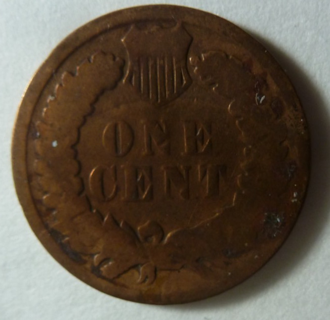 Indian Head Cent 1889 GD inv144 cleaned