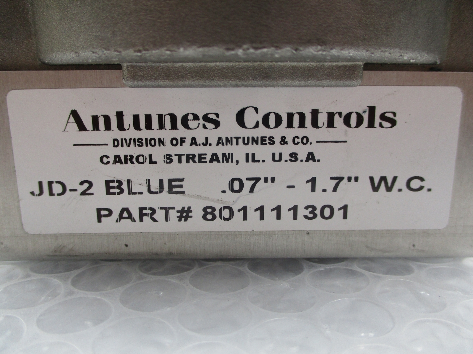 ANTUNES CONTROLS 801111301 PRESSURE SWITCH NSNP