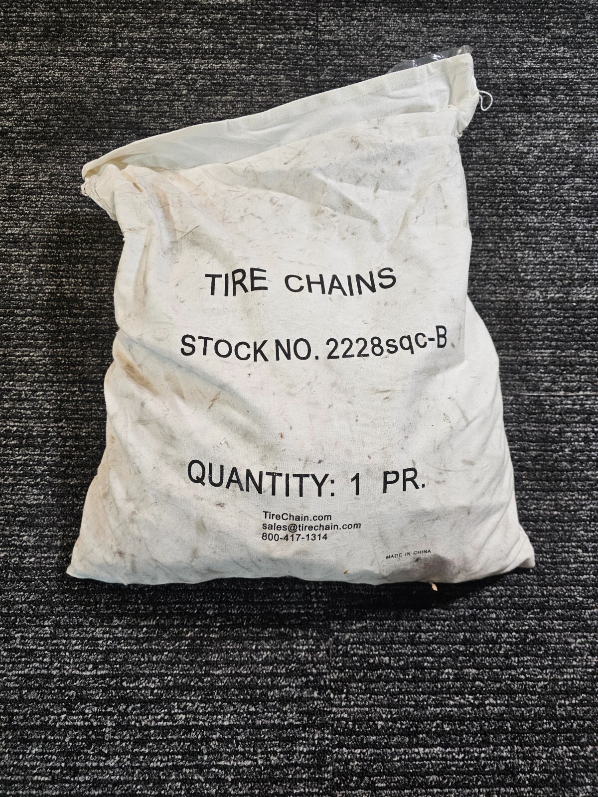 (QTY 1 PAIR) TireChain.com Heavy Duty Square Tire Chain Stock No. 2228sqc-B