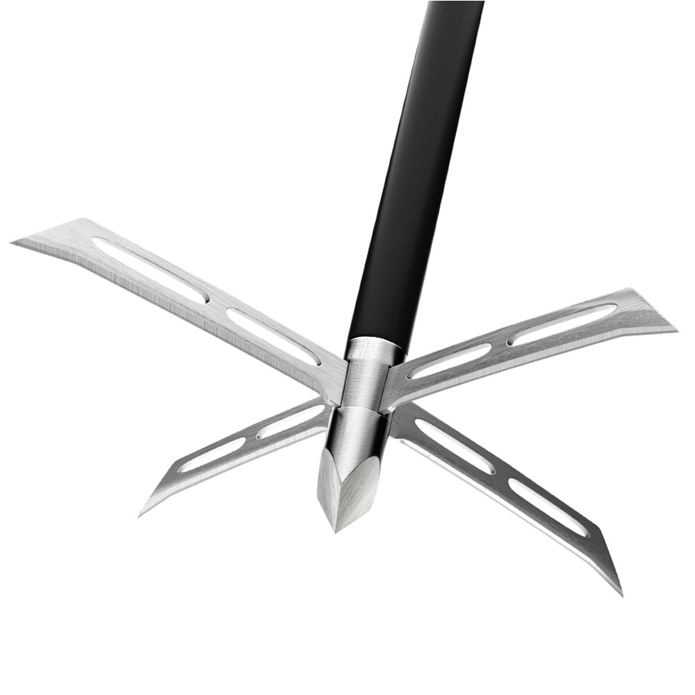 Sinbadteck Archery Broadheads, 3Pcs Pack 4 Fixed Blade Turkey 3Pieces